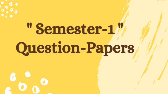 GTU-MBA/Semester-1 previous year question papers