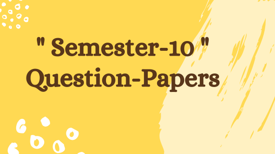 GTU-MBA/Semester-10 previous year question papers